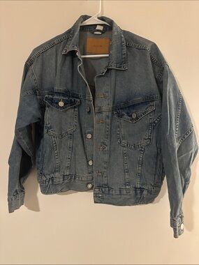 H&M Blue Washed Denim Jacket